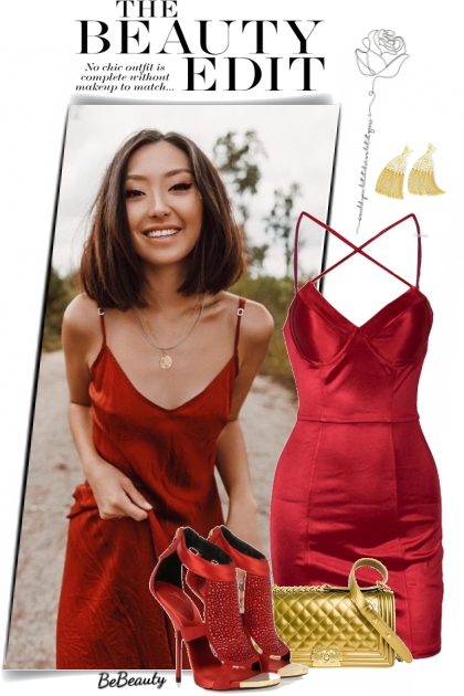 nr 1576 - Burgundy &amp; gold