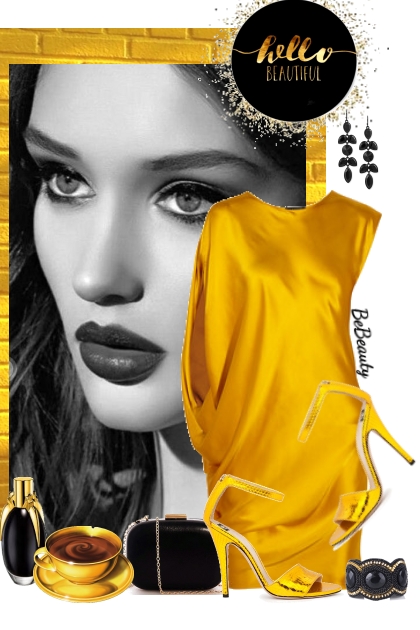 nr 1611 - Golden girl- Combinaciónde moda