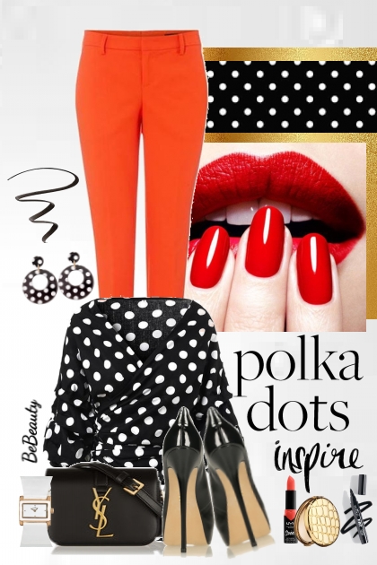 nr 1655 - Polka dots- Fashion set