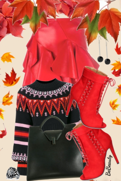 nr 1838 - Autumn style- Modna kombinacija