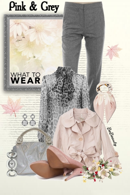 nr 1866 - Pink & grey- Fashion set