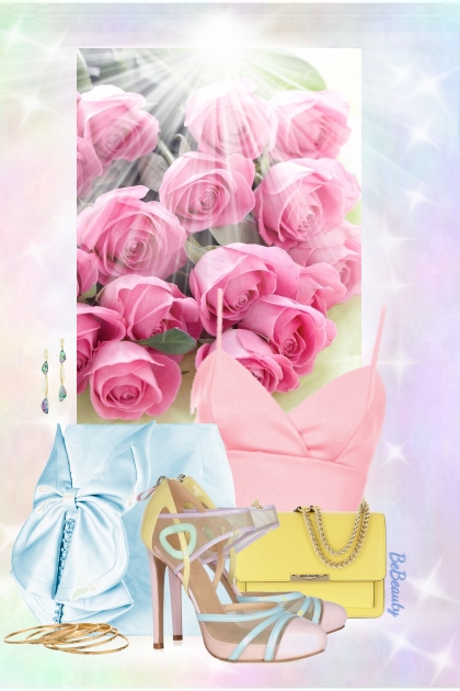 nr 2155 - In love with pastels- Fashion set