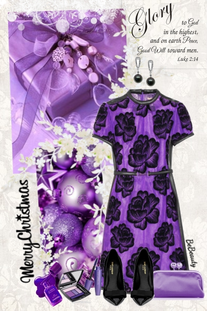 nr 2297 - Purple Christmas- Modekombination