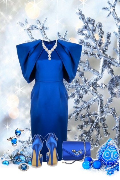 nr 2298 - Royal blue chic- combinação de moda