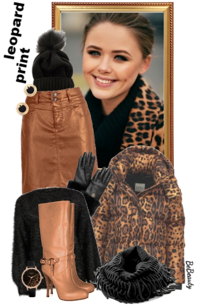 nr 2442 - Leopard print- combinação de moda