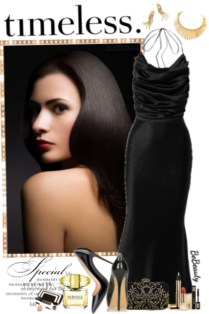 nr 2448 - Black dress- Combinaciónde moda