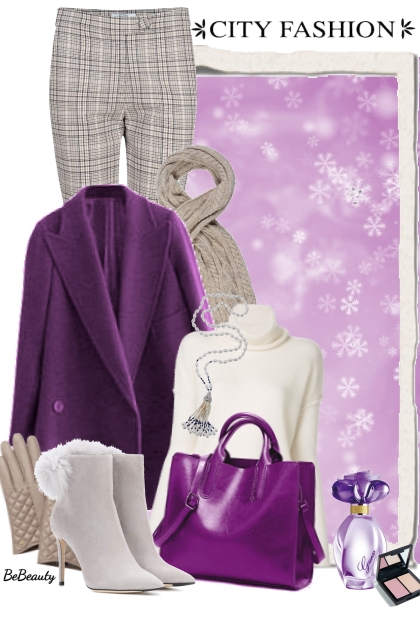 nr 2466 - Winter in the city- Combinazione di moda