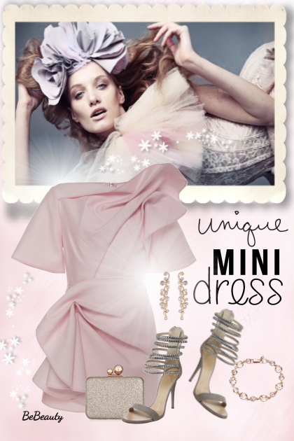 nr 2566 - Unique mini dress- Fashion set