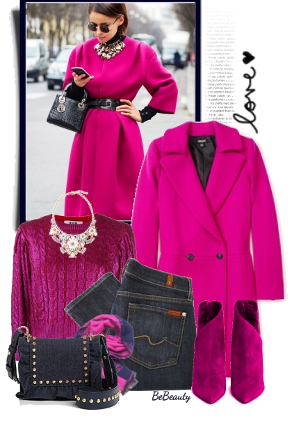 nr 2727 - Fuchsia- combinação de moda