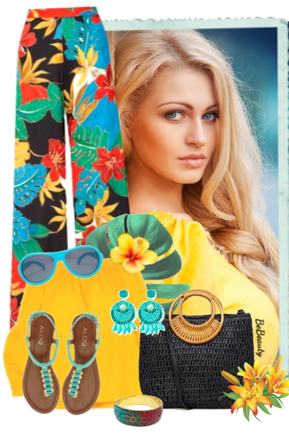 nr 2793 - Tropical prints- Combinazione di moda