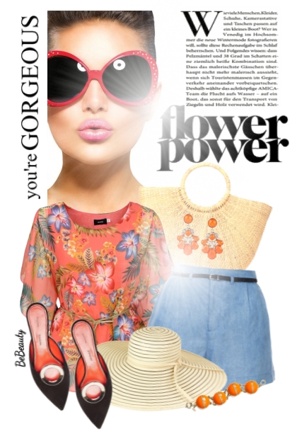 nr 2900 - Flower power- combinação de moda