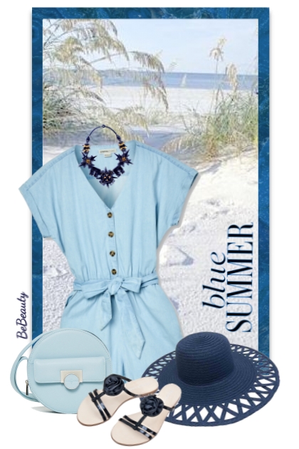 nr 2952 - Blue Summer- combinação de moda