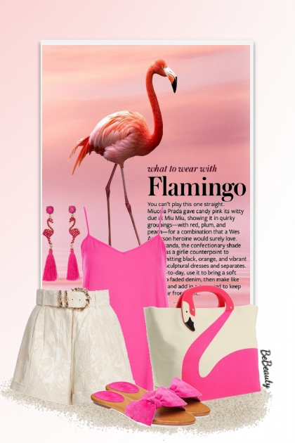 nr 2958 - Flamingo- combinação de moda