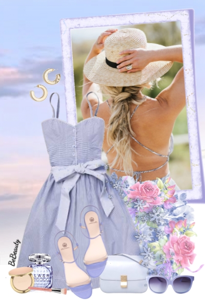 nr 3384 - Sweet summer dress- combinação de moda