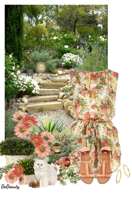 nr 3386 - In my garden sanctuary- Fashion set