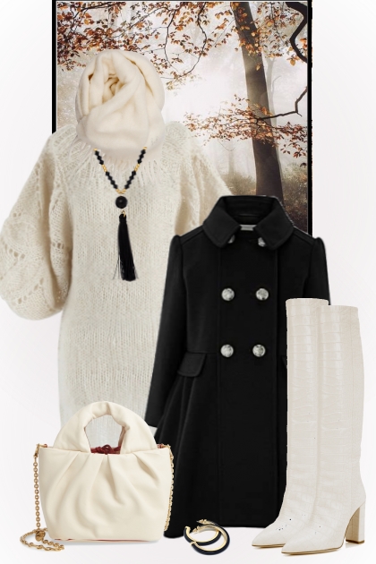 nr 3513 - Sweater dress- Combinazione di moda