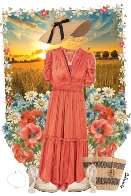 nr 3527 - Summer flowers- Fashion set