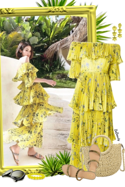 nr 3874 - Summer dress- combinação de moda