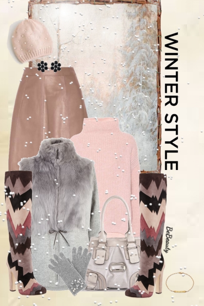 nr 3969 - Winter style- combinação de moda