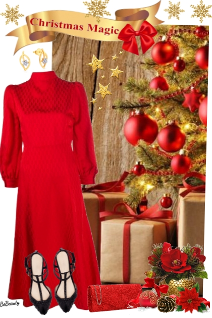 nr 3980 - Christmas in red- Fashion set