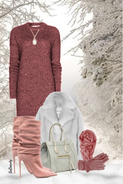 nr 3995 - Winter elegance- combinação de moda