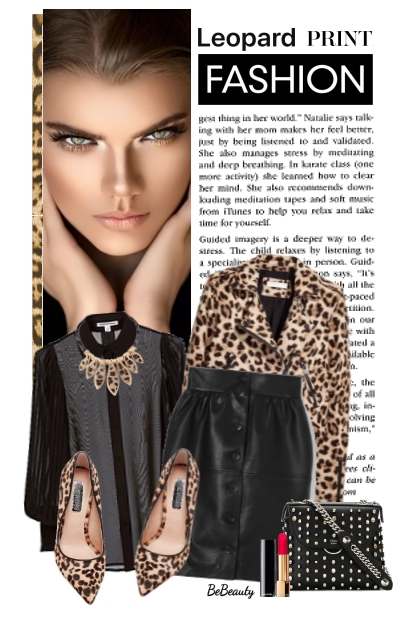 nr 4076 - Leopard print- Fashion set