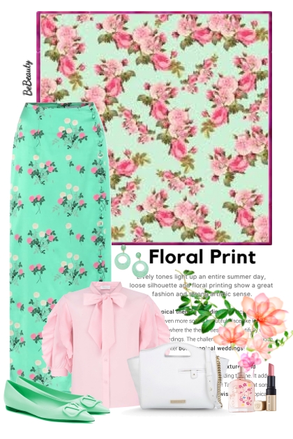 nr 4322 - Floral- Modna kombinacija