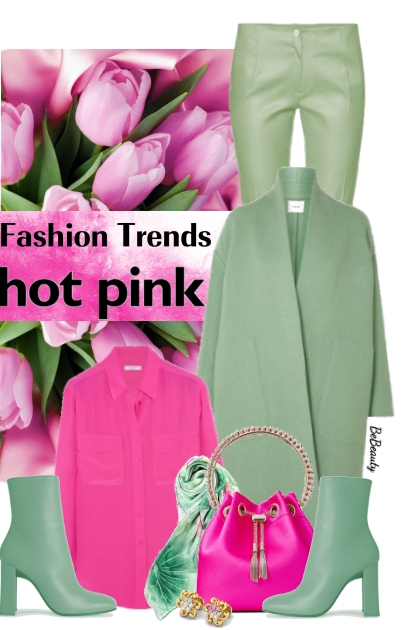 nr 4513 - Hot pink spring- Модное сочетание