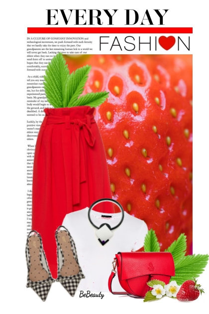 nr 4580 - Sweet strawberries- Combinaciónde moda