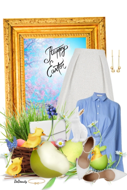 nr 4592 - Happy Easter- Modna kombinacija
