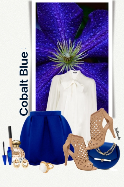 nr 4601 - Cobalt blue- Combinazione di moda