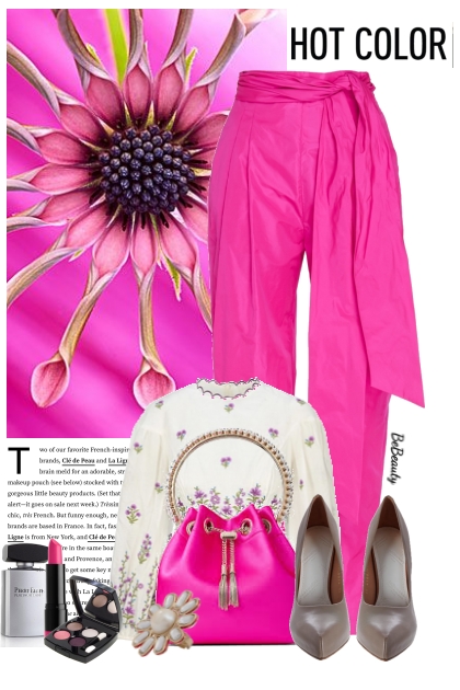 nr 4699 - Hot pink- Modna kombinacija