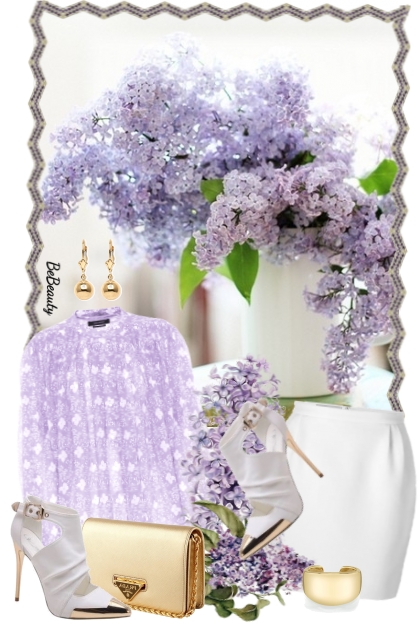 nr 4730 - Lilac- Modna kombinacija