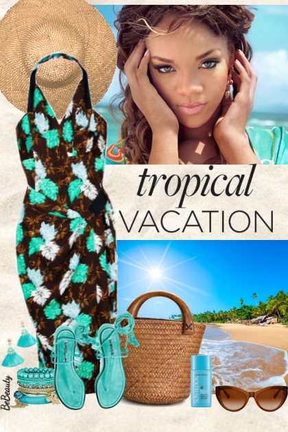 nr 4816 - Tropical vacation- Fashion set