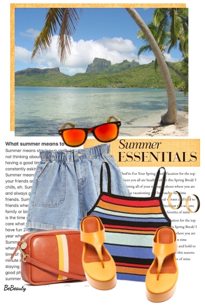 nr 4854 - Summer essentials- combinação de moda