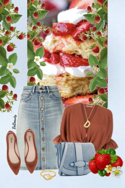 nr 4871 - Sweet strawberries- Modna kombinacija