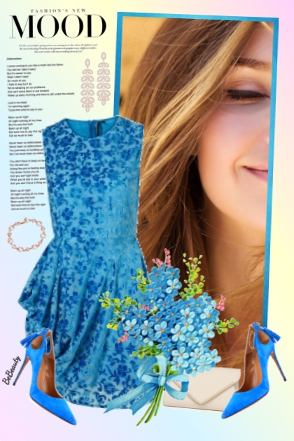 nr 5054 - In blue- Combinaciónde moda