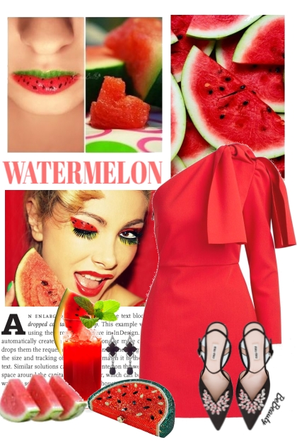 nr 5135 - Watermelon- combinação de moda