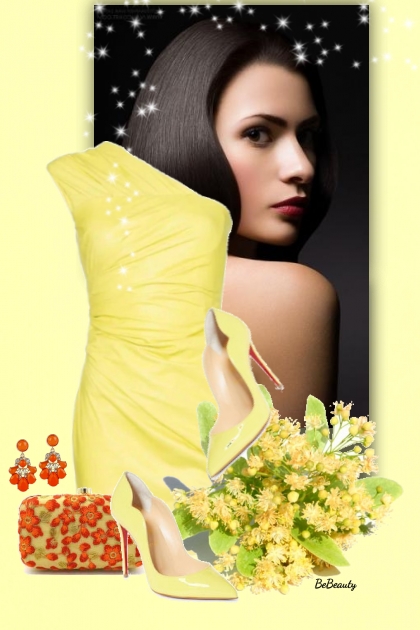 nr 5177 - One shoulder dress- Modekombination