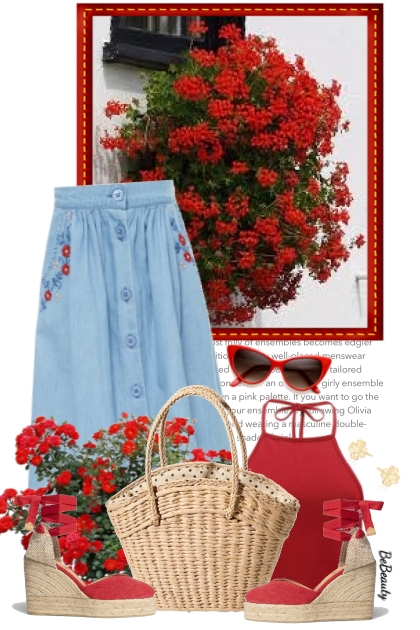 nr 5214 - Geranium- Fashion set