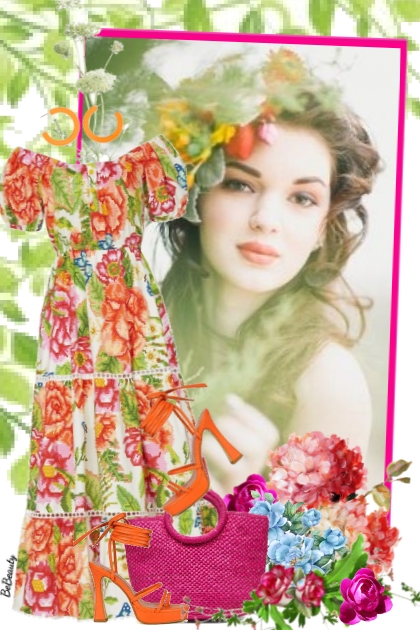 nr 5321 - Floral dress
