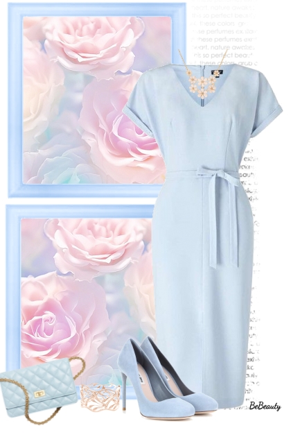 nr 5326 - Pastel blue- Combinaciónde moda