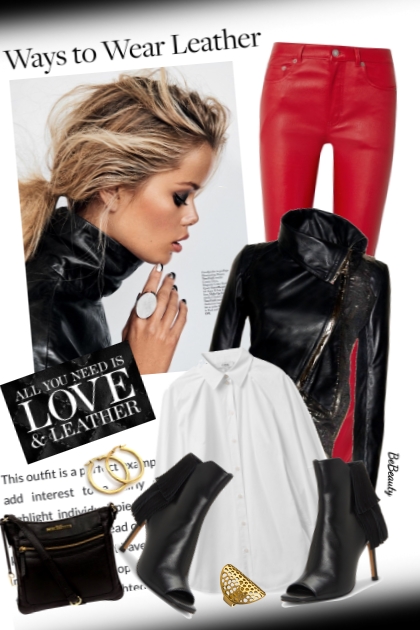 nr 5456 - Leather- Combinazione di moda