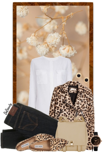 nr 5556 - Leopard print- combinação de moda