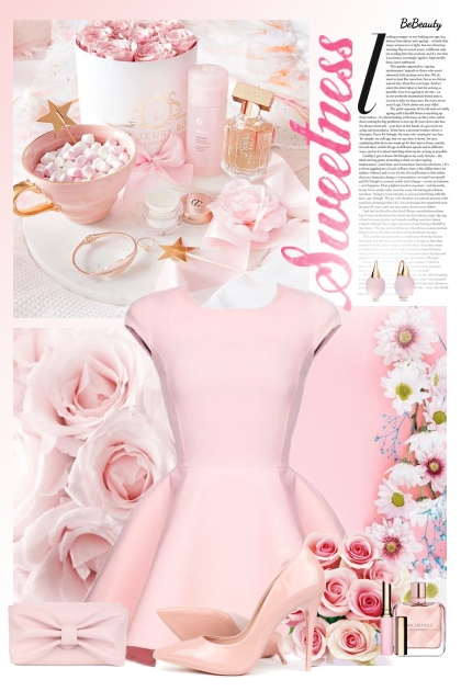 nr 5687 - Pastel pink- Fashion set