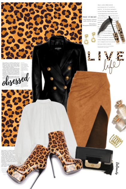 nr 5815 - Leopard print- Fashion set