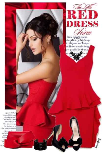 nr 5850 - Little red dress- Модное сочетание