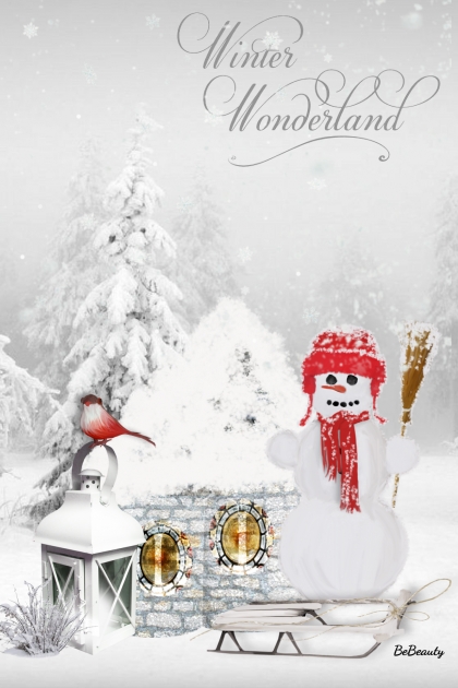 nr 5979 - Winter wonderland- Modna kombinacija