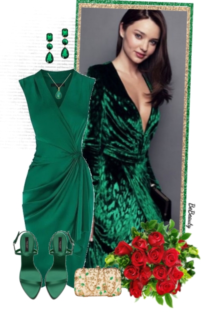 nr 6177 - Emerald green- Combinaciónde moda