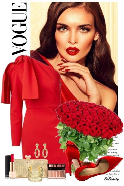 nr 6429 - Lady in red